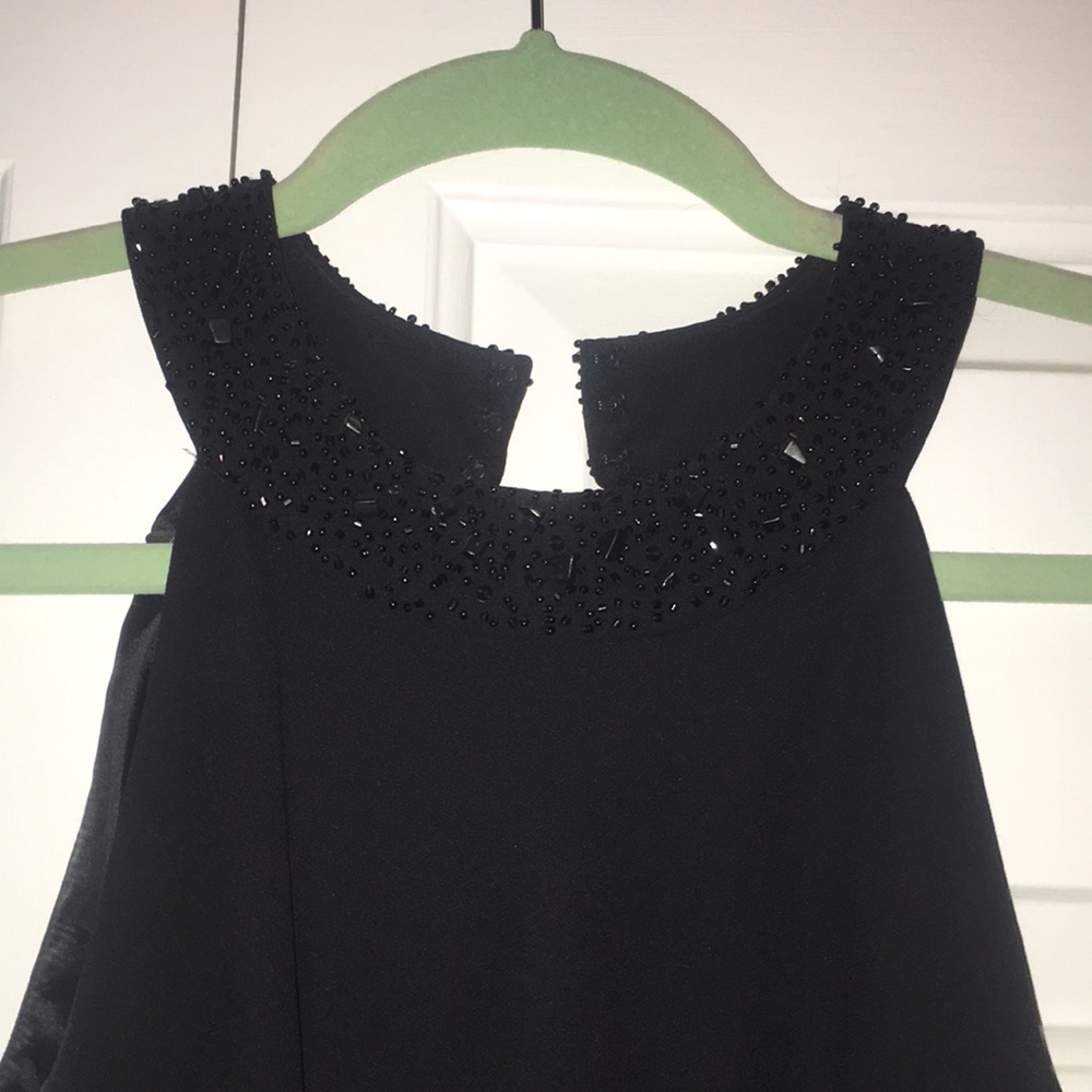 Black High Neck Mini Dress